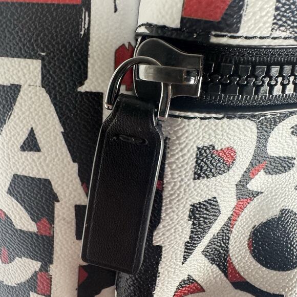EUC Michael Kors Cooper Monogram Backpack Blk/Mandarin 37S0LCOB2B $498 - Picture 6 of 14